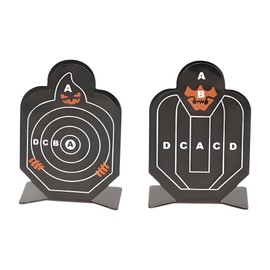 Small Target Self-Standing Archery Pack of 2 Mini Target Archery Metal Portable Training Metal Standing Target Suitable for Adults, for Indoor and Outdoor Use, Robust