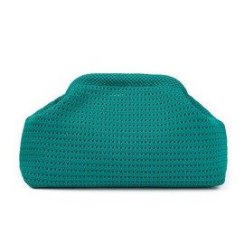 Twievo Summer Clutch Purses for Women, 2025 Beach Bags for Women, Woven Striped Dumpling Bag Crochet Purses Evening Handbag Green