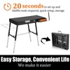 GANGSHELO Portable Outdoor Grill Stand, Adjustable Height Folding Table Made