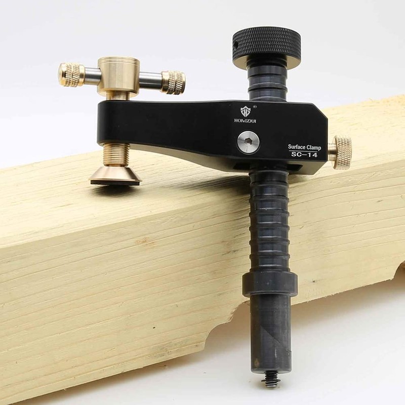 HONGDUI SC-14 Woodworking Desktop Surface Fixing Clamp Aluminum Alloy Table