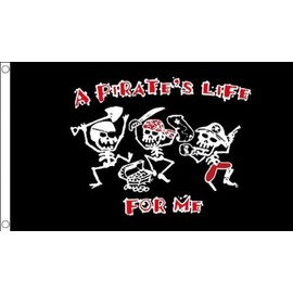 AZ FLAG A Pirates Life Flag 3' x 5' - Pirates Flags 90 x 150 cm - Banner 3x5 ft