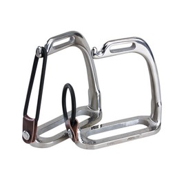 Korsteel Stainless Steel Peacock Stirrup Irons, 3.75"