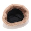 Women Winter Bucket Hat Faux Fur Plush Fisherman Cap Warm