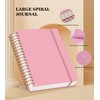 Pink Spiral Notebook Journal,360 Pages College Ruled Notebook, Lined Thick