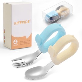Kids Utensils Set, 18/8 Stainless Steel Spoons and Forks, BPA Free, Dishwasher Safe, Children Safe Toddler Flatware