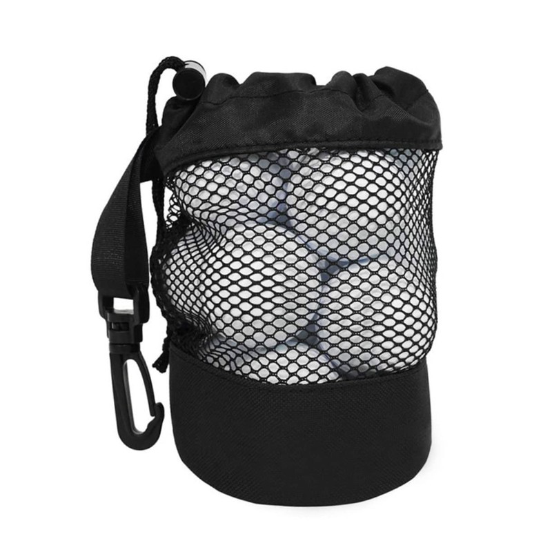 Abaodam Tennis Ball Mesh Pouch Durable Drawstring Storage Bag for