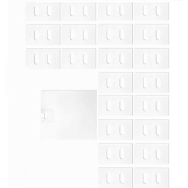 GHYJHS 30 Pcs Vertical Blinds Replacement Slats, Vertical Blind Repair Tabs Kit, Clear Apartment Blinds Replacement Fixers, Horizontal Blinds Replacement Parts Vertical Blinds for Windows