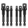 6PCS Impact Grade Socket Adapter Set, 1/4", 3/8", 1/2" Drive
