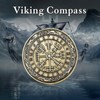 Viking Vegvisir Coin Viking Compass Coin Wayfinder Symbol Nordic Mythology