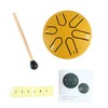 Steel Tongue Drum Mini Handpan Drum with Drumstick 6 Notes