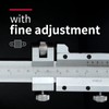 DRINYOUNG Stainless Steel Precision Vernier Caliper with Fine Adjustment,0-24" Range