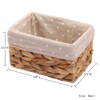 KINGWILLOW Rectangular Wicker Storage Basket&Bins Container, Organizer Box, Art &