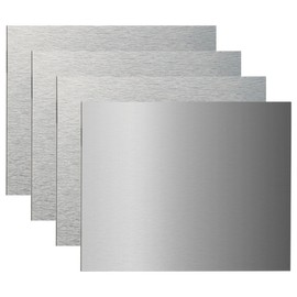 AlumaComp Aluminum Archival Painting & Mounting Panel 10x10, 4 Pack, Double-Sided, 100% Archival, Acid-Free, 4mm Thick, for All Media