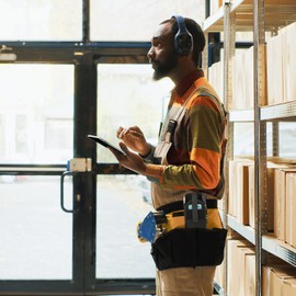 Scanner Holster, Rugged Carrying Case Pouch for Zebra TC51 TC52 TC56 TC57 TC21 TC26 TC20 TC25 MC40 MC45 w/Out Keyboard Handheld Barcode Scanner Case Holder, Cover w/Metal Clip Belt Loops (Black)