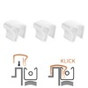Pack of 8 clamp holders for blinds windows, no drilling,