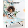FISYOD Foldable Laptop Table, Portable Lap Desk Bed Table Tray,