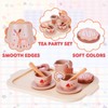 Farnirvana Children's Wooden Tea Set, Kitchen Accessories, Wooden Tea Set,