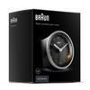 Braun Radio-Controlled Alarm Clock, Plastic, Black/Silver, Normal