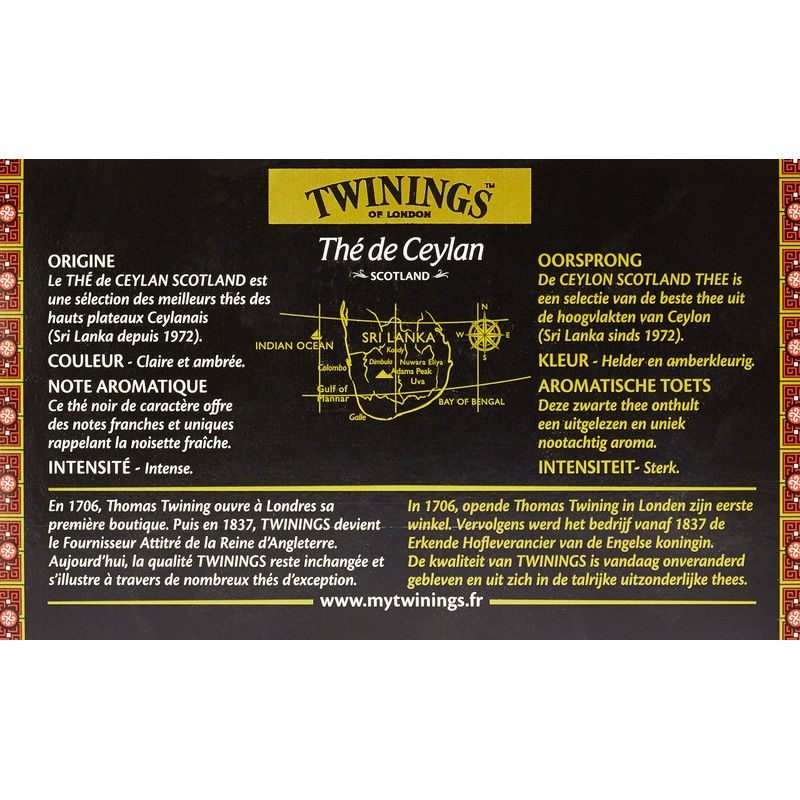 Twinings Scotland Ceylon Tea 20 Sachets 40 g - Pack