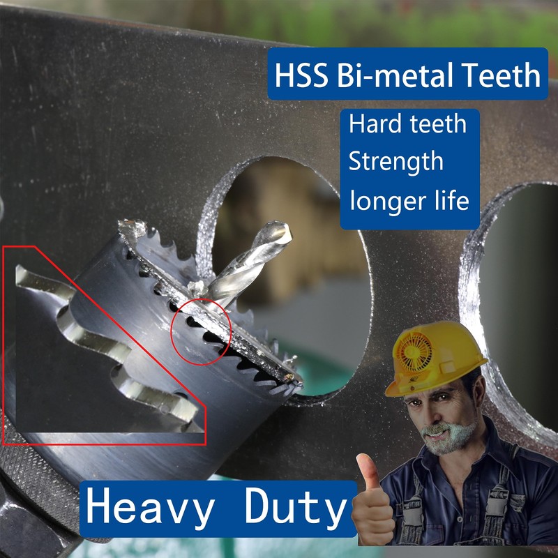 PLG2SUPT 8” HSS Bi Metal Hole Saw Cutter for Wood