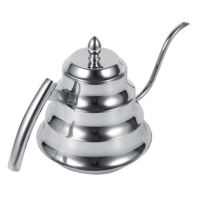 Bamboo Joint Design Stainless Steel Gooseneck Coffee Kettle Drip Pot