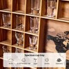 Tristcily Large World Map Shot Glass Display Case 60 Slots