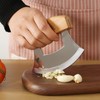 WIUCYS Alaskan Ulu Knives Pizza Cutter Chopper Slicer for Salad