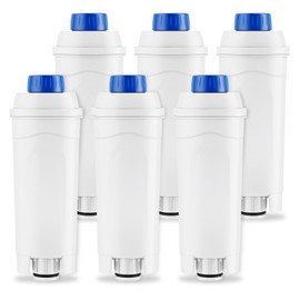 FOIRCEADAL DLSC002 Water Filter Replacement, Replace for Delonghi Coffee Machine Filter, De'longhi Magnifica Evo, Dinamica, Eletta, ECAM, ESAM, ETAM All Series, Bco410/420, Ec680/800, 6 Pack
