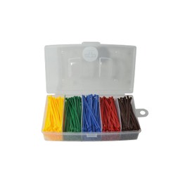 Set of 5 Cable Ties Coloured 2.5 mm x 100 mm 500 Pieces Assortment Box