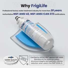FrigiLife ADQ36006101 Refrigerator Water Filter Replacement for LG LT700P, Kenmore Elite 9690, ADQ36006102, 469690, ADQ36006101-S, RWF1200A, LFXS30766S, WSL-3, FML-3 and LT120F Air Filter, 2 Combo