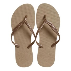 Havaianas - Fantasia, Comfortable, Durable, and Stylish Flip-Flops, Metallic Crossed Straps on the Side, Women