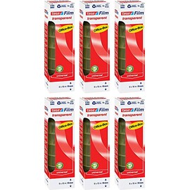 tesa Film Transparent, Office Box with 8 Rolls (10 m: 19 mm, 6 Boxes)