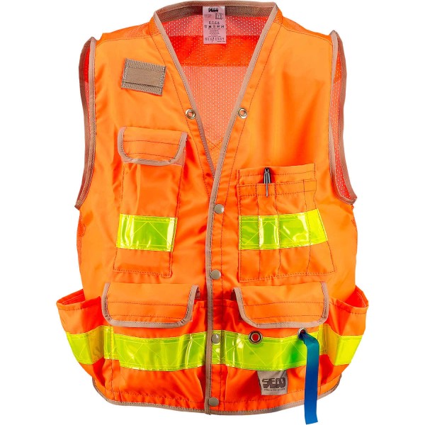 SECO Class 2 Surveyor’s Vest with Mesh Back Orange X-Large