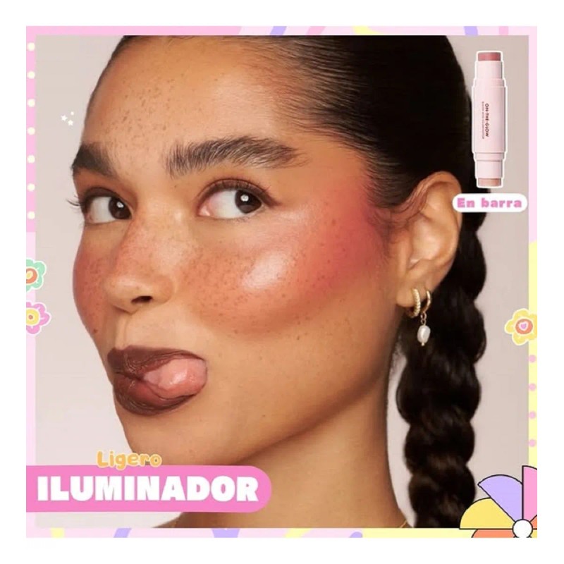 Rubor + Iluminador En Barra Resaltador Facial Varios Tonos