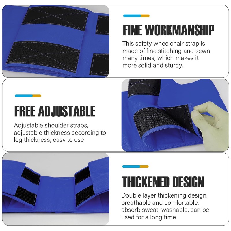 DOERDO Wheelchair Leg Rest Seatbelt Restraining Strap Footrest Restraint Prevent