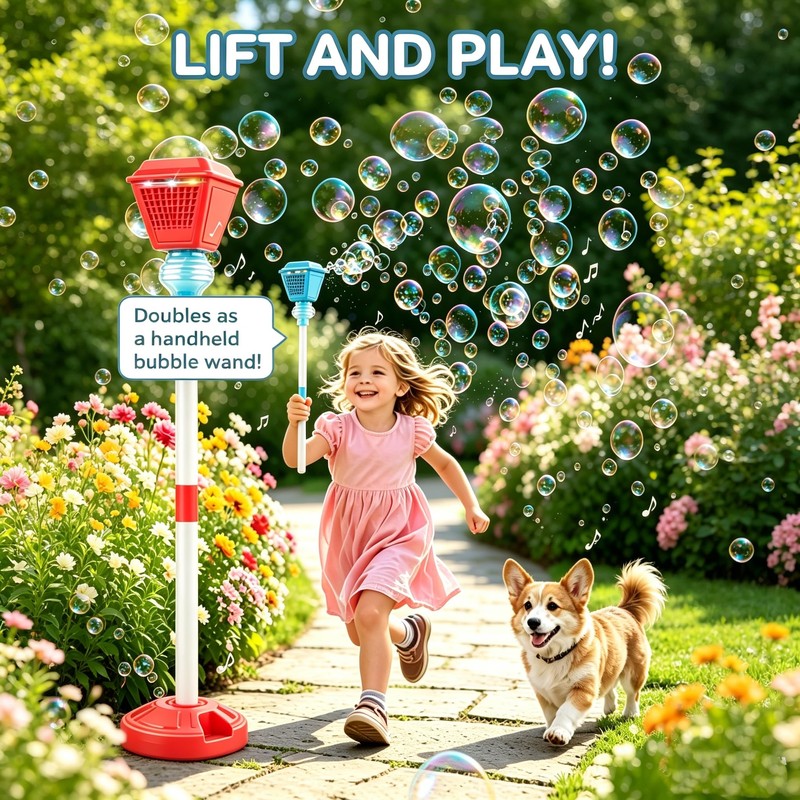 Bubble Machine for Kids Toddlers - 2026 Rechargeable Automatic Bubble