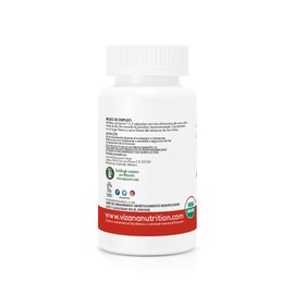 VIZANA NUTRITION | Jengibre Orgánico Certificado en Cápsula Pullulan Orgánica USDA (90 Caps-500mg)