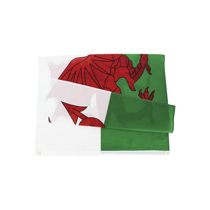Wales Flag, Welsh Bunting Welsh Flag, 5ft x 3ft with