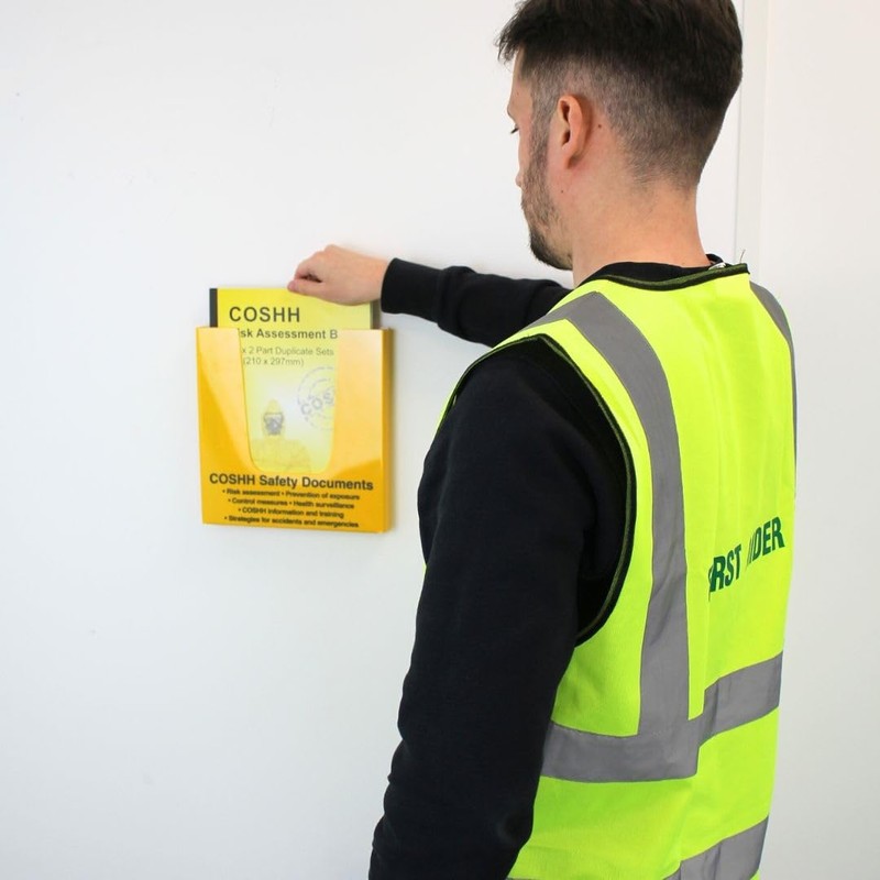 V Safety COSHH Safety Document Holder