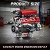 Reobrix V8 Engine Model Building Kit for Adults, V8 Engine