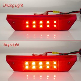 KICRY Ranger Tail Light Compatible with Polaris Ranger 500 700 800 900 2009-2016 Replacement OEM 2411099 (2411099Red)