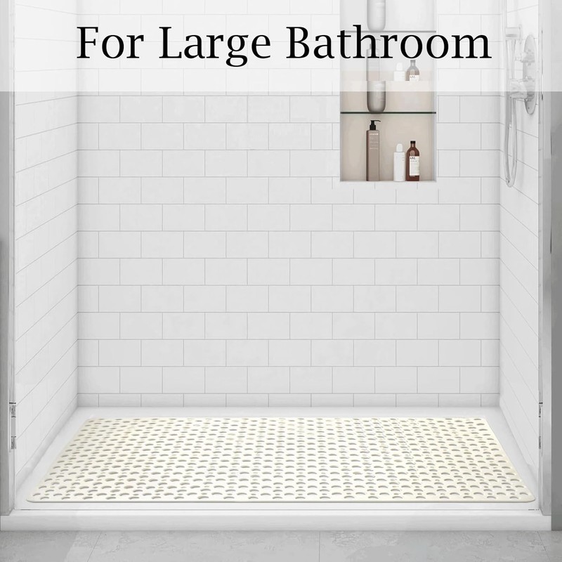 Extra Large Shower Mat Non Slip,47 * 31 Inch Bath