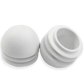 16PCS 1" Round end caps, Plastic Chair Glides, 25 mm Chair Leg end caps, Tube Insert for Furniture - Floor Protectors, (Black)