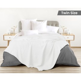 Utopia Bedding White 100% Cotton Waffle Blanket 300 GSM [Full - 90x84 Inch] Soft Lightweight Breathable Bed Blanket for All Season