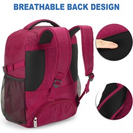 Boardingblue Under-Seat Backpack for Spirit, Frontier, American - Fits 18 x 13 x 8 Inches - Perfect Personal Item for Easy Air Travel - TSA Approved (Purple)