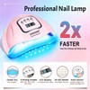 JODSONE 36Pcs Gel Nail Polish Kit with 4 Functional Adhesive