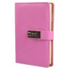 JunShop Lock Diary Combination Locking Journal Locked Notebook Writing Notebook