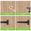 ASelected 6 Pcs T Hinges,6 Inch T-Strap Door Hinges,Heavy Duty