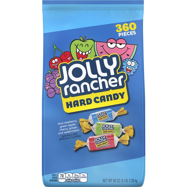 JOLLY RANCHER Hard Candy, Assorted, 5 Pound Bulk Candy