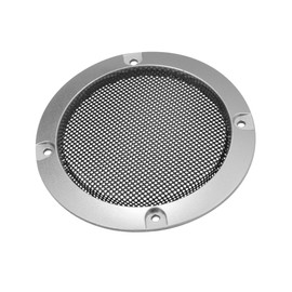 A ABSOPRO 3" Car Speaker Grille Cover Mesh Trims Round Grille Silver Tone Item Replacement